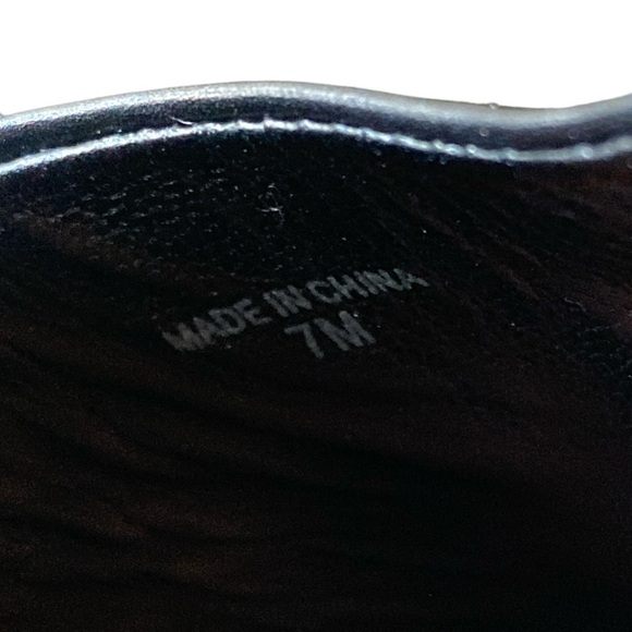 DEREK LAM FABIAN Ankle Wrap BLACK LEATHER PLATFORM WEDGE SANDALS SIZE 7 B…Goth - Picture 15 of 15